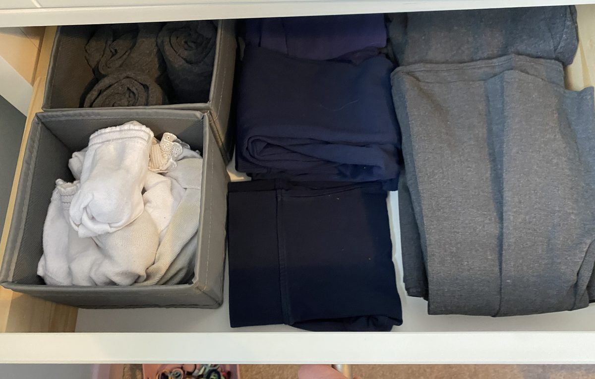 School Uniform Drawer — before