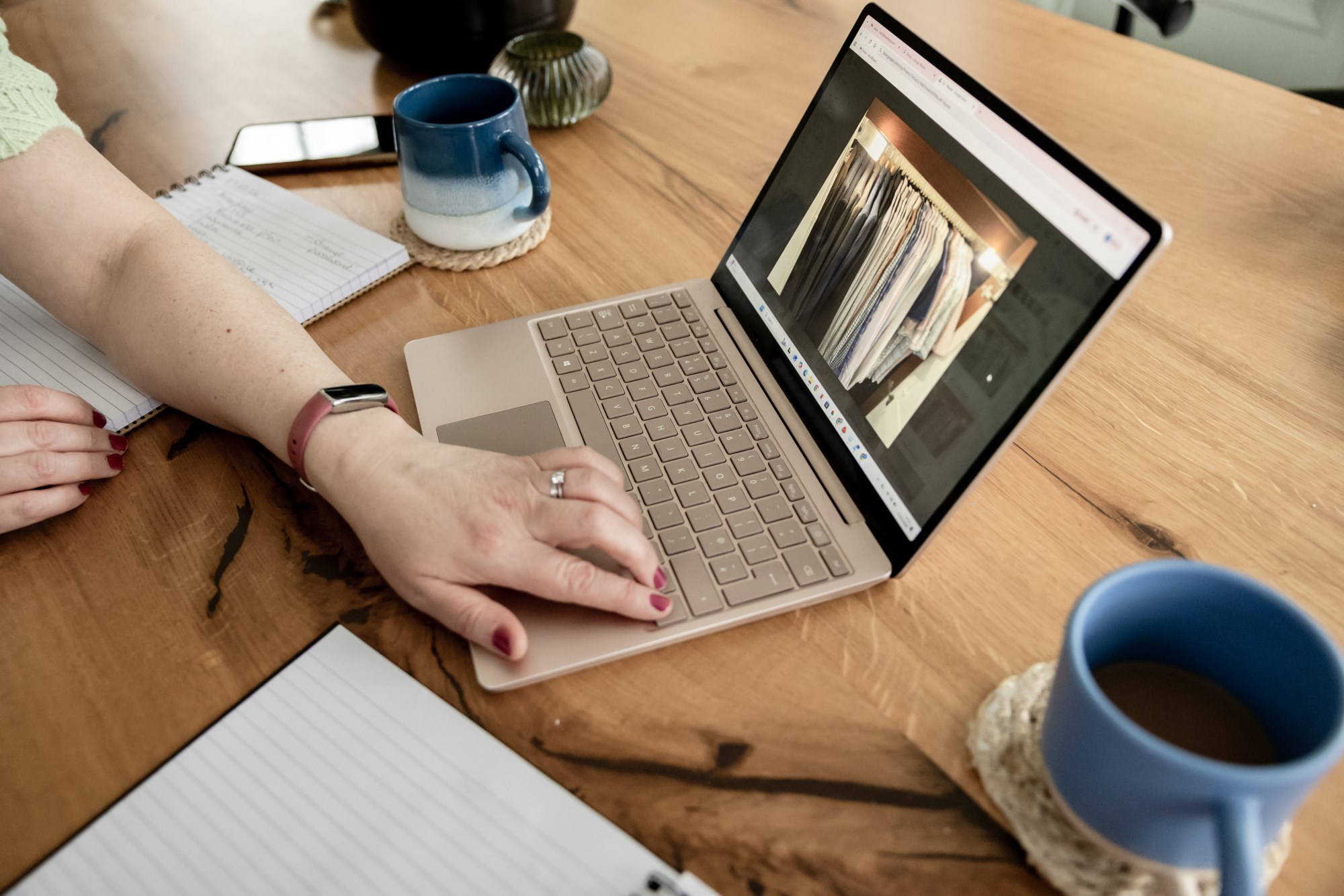 Planning on laptop