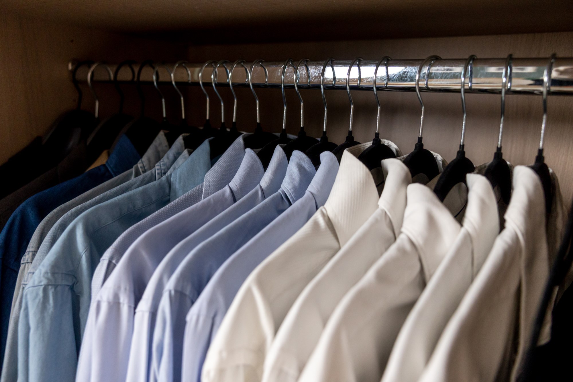 Organised wardrobe